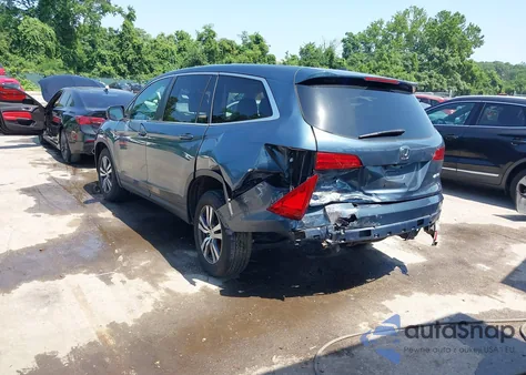 2017 Honda Pilot Ex-L z USA, uszkodzony, nr VIN 5FNYF6H59HB101376